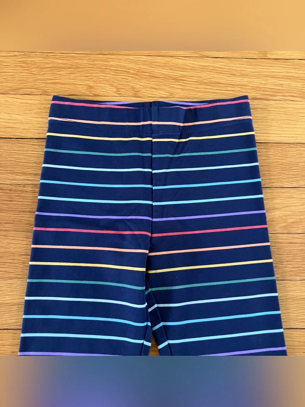 Primary Rainbow Colorful Cotton Striped Leggings 7